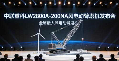 中联重科发布216米风电动臂塔机 全球最高风电塔机新品上市,--第3张 中联重科发布216米风电动臂塔机 全球最高风电塔机新品上市,--第3张